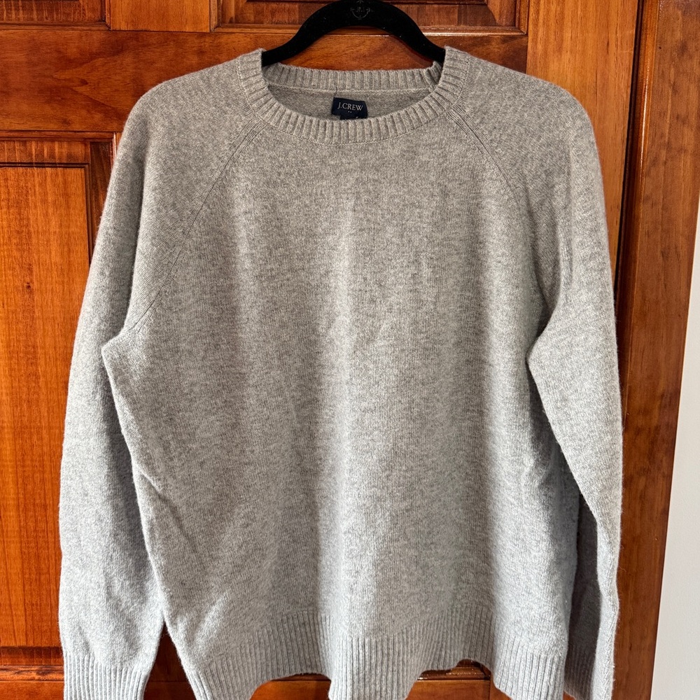 J. Crew Light Gray Crewneck Sweater for Men
